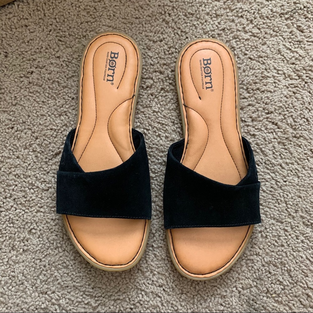 Born Gudena Black Slide Sandal - Picture 10 of 14